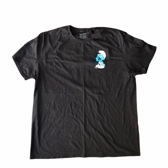 smurf Other - Smurf Graphic T-Shirt w/ Front and Back Graphic